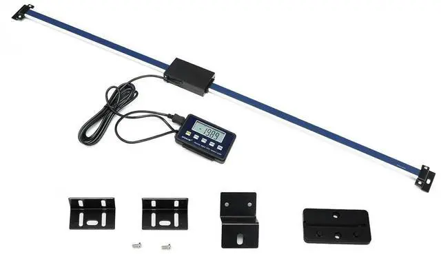 Main image of 0-1000mm Digital Linear Scale, Accurate Digital Linear Scale LCD Display Remote Readout Scale Kit for Milling Machines Lathes, with Mounting Accessories