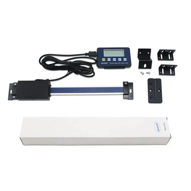 Alt view image 6 of 6 - 0-1000mm Digital Linear Scale, Accurate Digital Linear Scale LCD Display Remote Readout Scale Kit for Milling Machines Lathes, with Mounting Accessories