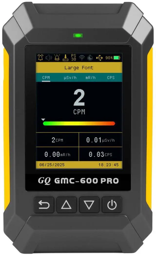 Main image of 600 PRO Geiger Counter Nuclear Radiation Detector Dosimeter for Alpha, Beta, Gamma, X-Ray Portable Radiation Monitor with Real-Time Data, Global Data Sharing, LCD Display & USB