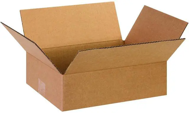 Main image of 13 x 10 x 4 Corrugated Cardboard Boxes, Flat 13"L x 10"W x 4"H, Pack of 100 | Shipping, Packaging, Moving, Storage Box for Home or Business, Strong Wholesale Bulk Boxes