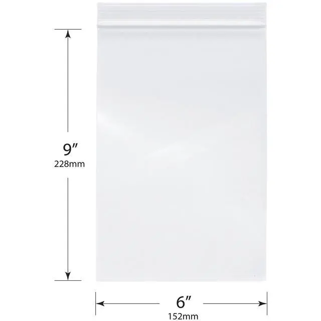 Alt view image 2 of 2 - 6" x 9" (Case of 1,000), 6 Mil Industrial Duty Zipper Reclosable Plastic Bags