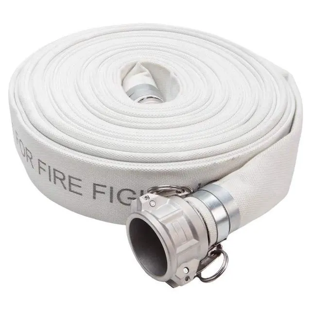 Alt view image 3 of 6 - White 2" x 100' Single Jacket Camlock (Cam and Groove) Mill Discharge Hose