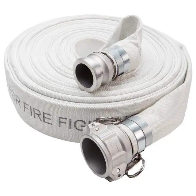 Alt view image 4 of 6 - White 2" x 100' Single Jacket Camlock (Cam and Groove) Mill Discharge Hose