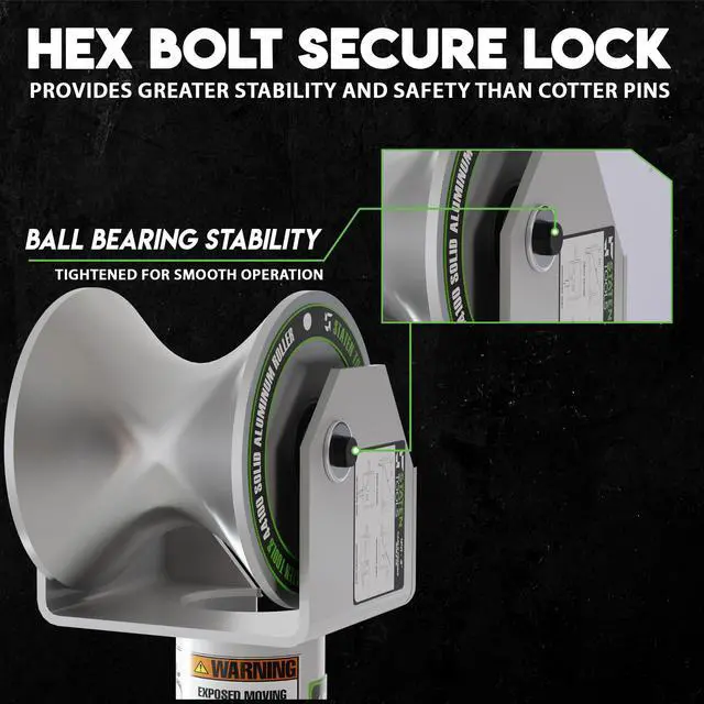 Alt view image 4 of 6 - 441-3" Feeding Sheave Compatible with Greenlee Tuggers 640, 6801, 6001 & More