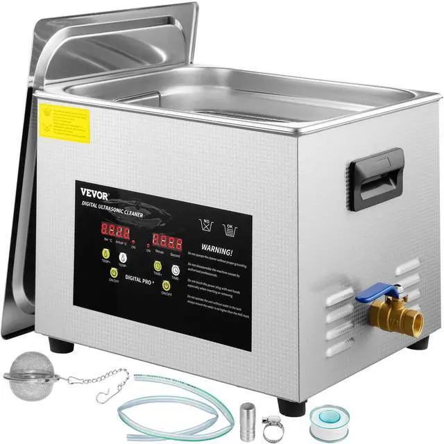 Main image of 15L Upgraded Ultrasonic Cleaner (600W Heater,360W Ultrasonic) Professional Digital Lab Ultrasonic Parts Cleaner with Heater Timer for Glass Dental Instruments Cleaning