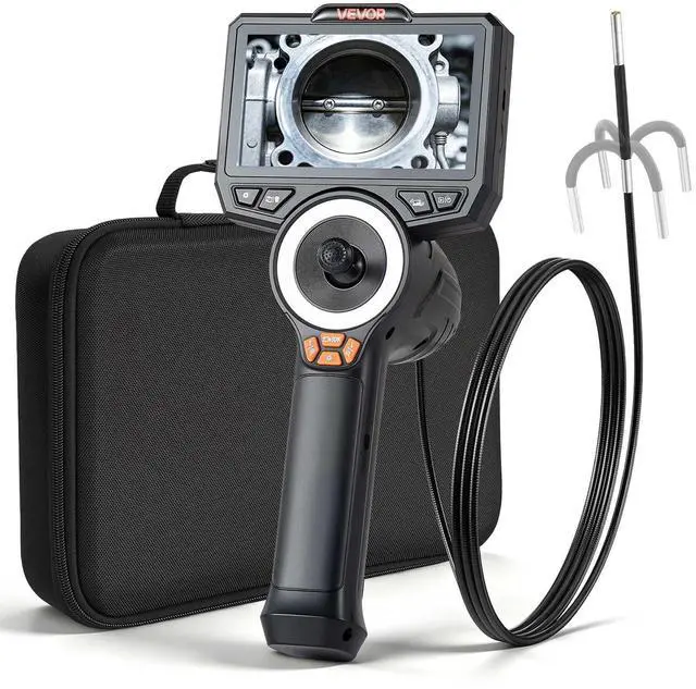 Main image of 4-Way Articulating Endoscope with Light, 1080P HD Industrial Borescope Inspection Camera with 0.15-inch Ultra Slim Articulated Probe, Flexible Snake Scope Cam for Wall Automotive Inspect-4.9FT