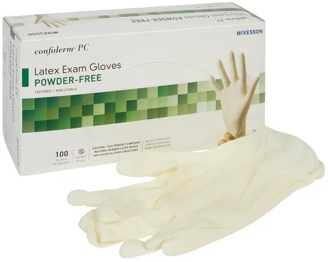 Main image of Confiderm Disposable Latex Exam Glove Standard Cuff Length