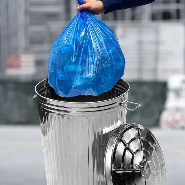 Alt view image 4 of 6 - 20 Gallon Metal Trash Can with Lid Outdoor Large Trash Bin Galvanized Steel Garbage Can for Farm Garage Patio Ash Bucket Bird Seed Storage Can Heavy Duty Round Container Silver, 3 Pack