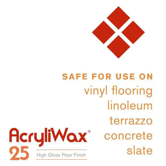 Alt view image 2 of 5 - Acryliwax 25 High Solids & High Gloss Commercial Floor Wax & Finish - Case of 4 Gallons