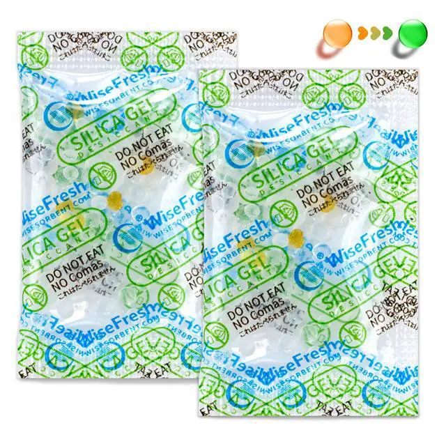 Alt view image 2 of 6 - Silica Gel Packs, 1 Gram Dessicant Packets, Color Indicating Silica Packets, Aihua Paper Moisture Absorbers for Food Storage, Food Grade Dehumidifiers (14000 Pack)