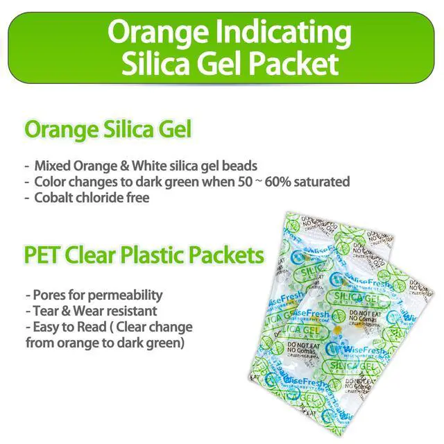 Alt view image 3 of 6 - Silica Gel Packs, 1 Gram Dessicant Packets, Color Indicating Silica Packets, Aihua Paper Moisture Absorbers for Food Storage, Food Grade Dehumidifiers (14000 Pack)