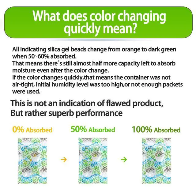 Alt view image 4 of 6 - Silica Gel Packs, 1 Gram Dessicant Packets, Color Indicating Silica Packets, Aihua Paper Moisture Absorbers for Food Storage, Food Grade Dehumidifiers (14000 Pack)
