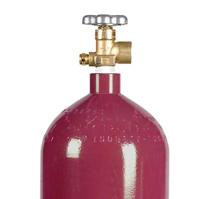 Alt view image 2 of 3 - 40 cu ft Steel Nitrogen Cylinder - CGA580 Valve - DOT Approved