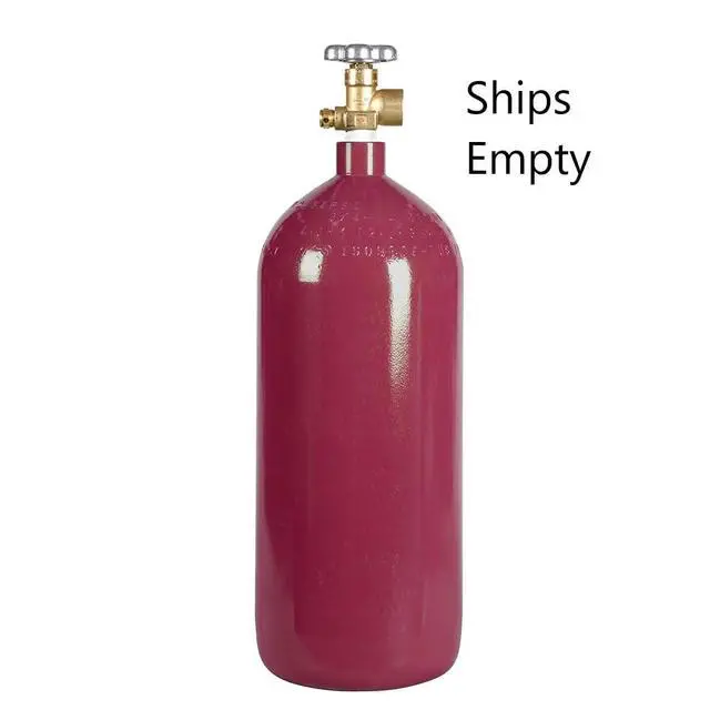 Alt view image 3 of 3 - 40 cu ft Steel Nitrogen Cylinder - CGA580 Valve - DOT Approved