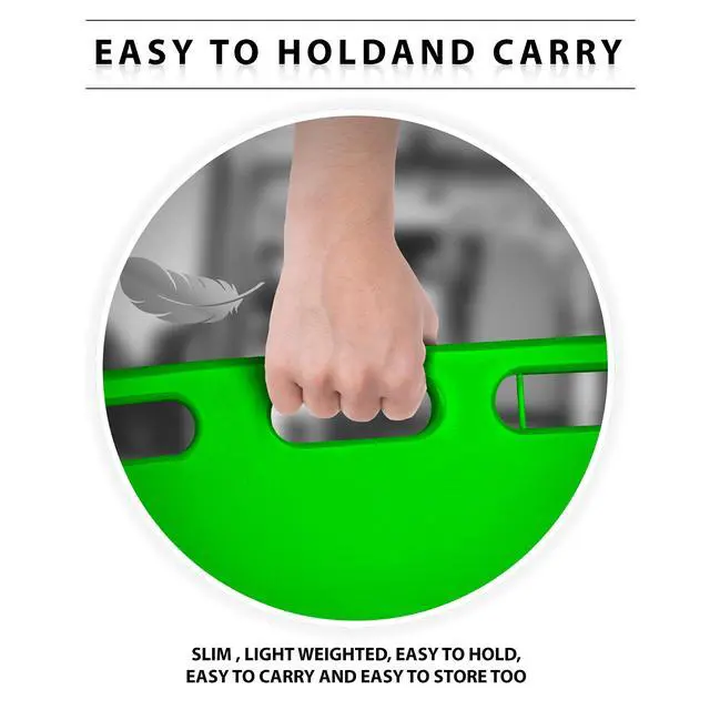 Alt view image 5 of 6 - Spine Board Stretcher Backboard for Patient - EMT Backboard Immobilization Portable Patient Transport Rescue Lightweight PE Plastics Ambulance Stretcher Gurney, Green