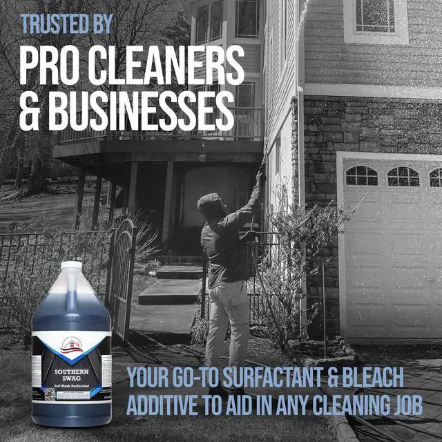 Alt view image 6 of 6 - Southern Swag - Professional Exterior House Cleaner, Siding Cleaner & Roof Wash Surfactant for Pressure Washing & Soft Wash Applications | Fresh Rain Scent, 1 Gallon (4 Pack)