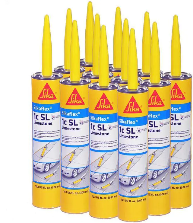 Main image of Sikaflex 1C SL 10 oz Limestone, Concrete Expansion Joint Filler, Self Leveling, Polyurethane Sealant. Pack of 12