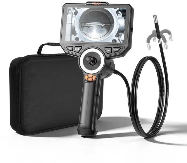 Main image of 4-Way Articulating Borescope with Light, True 1080P HD Industrial Endoscope Inspection Camera with Articulated Probe, Flexible Snake Scope Cam for Wall Automotive Engine Inspect-4.9FT
