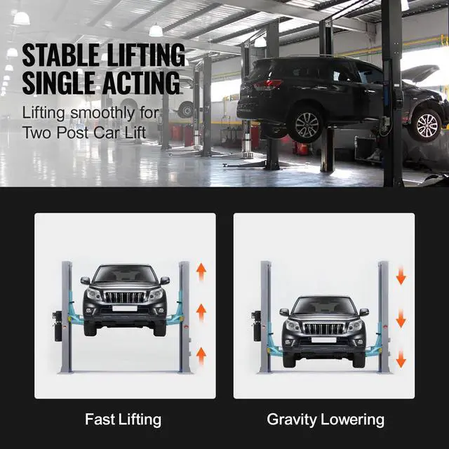 Alt view image 5 of 6 - Hydraulic Power Unit 220V 10 Quart Car Lift 3HP Hydraulic Pump Power Unit Car Lift Single Phase Hydraulic Pumps with 10L Steel Tank Car Lifts Hydraulic Power Unit for Auto Repair Single Phase