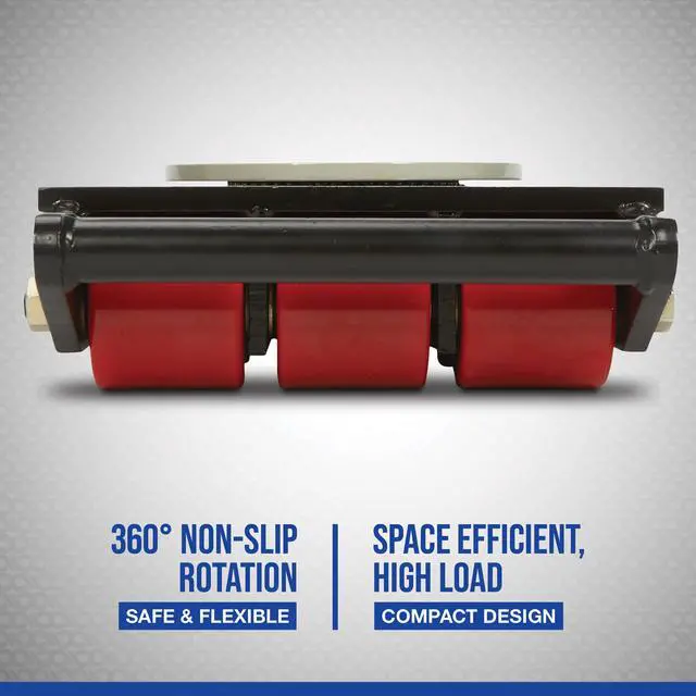 Alt view image 3 of 6 - Machinery Mover, 39,600-Lb. Capacity, 12 Rollers, Model# CRA-18