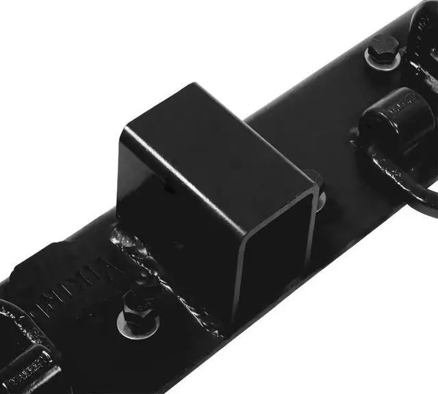 Alt view image 5 of 6 - 4 Pack 5-1/2"x22" Black Tractor Bucket Grab Hooks Bolt 2" Hitch Receiver for Deere 1025R 2320 2520 2025R 2032R 2038R 3032E 4010 Tractor Bolt-on Plate w/D-Ring & Grab Hooks - 4,700 lbs
