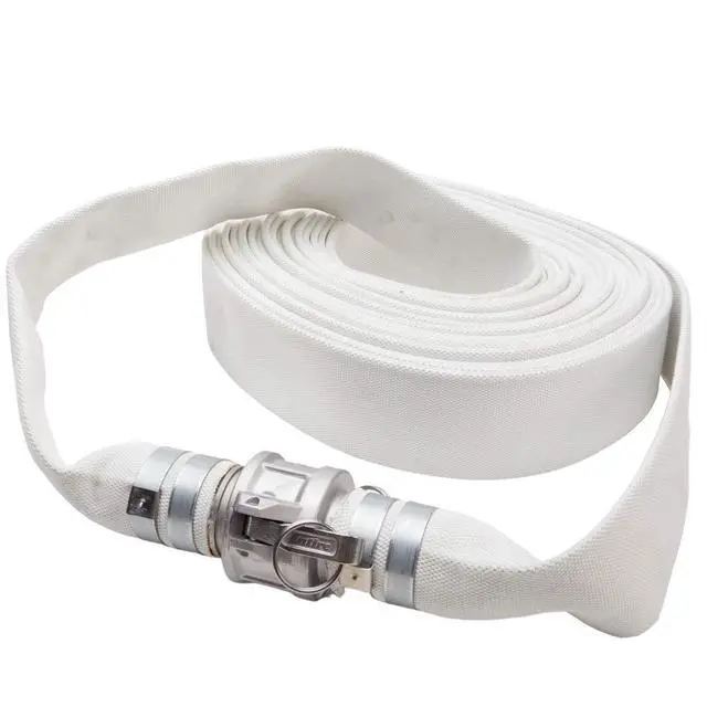 Alt view image 5 of 6 - White 2 inches x 50' Single Jacket Camlock (Cam and Groove) Mill Discharge Hose