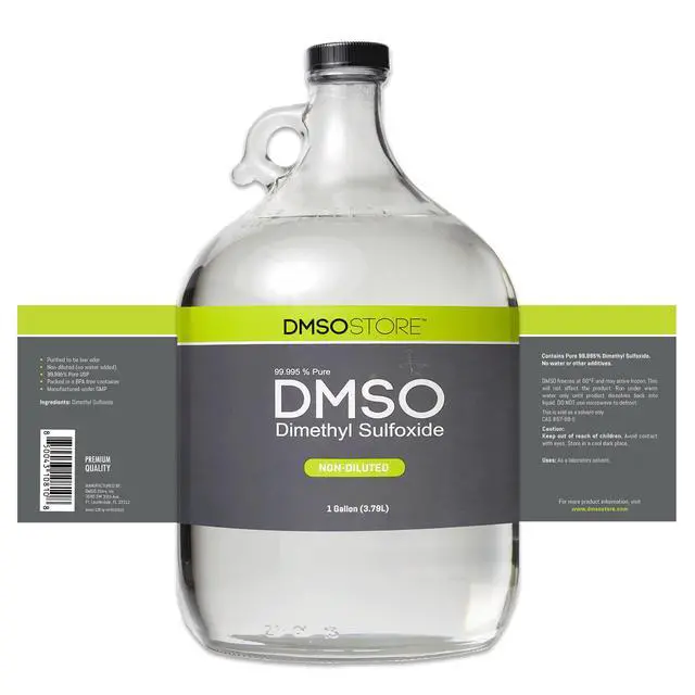 Alt view image 3 of 6 - DMSO Liquid 1 Glass Gallon Jug, Pure 99.995% Pharma Grade, Non-Diluted, Low Odor, Dimethyl Sulfoxide