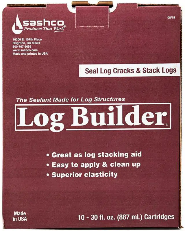 Main image of Log Builder Acrylic Latex Sealant, 30 oz Cartridge, Woodtone (Pack of 10)