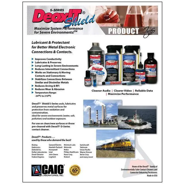 Alt view image 2 of 5 - DeoxIT Shield SN5S-6N Spray, Contact Protector/Lubricant/Sealant for Severe Environments, 163g, Nonflammable/Non-Drip, Pack of 12