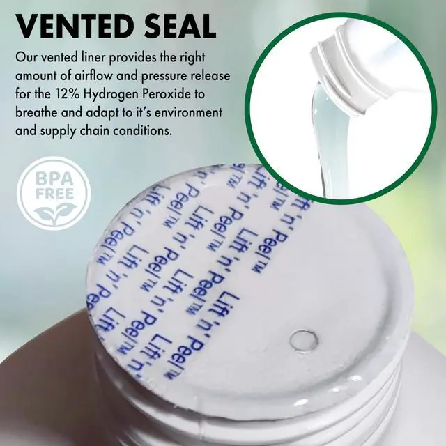 Alt view image 4 of 6 - 12% Hydrogen Peroxide, Food Grade H2O2 and Purified Water Only, 8 Gallons