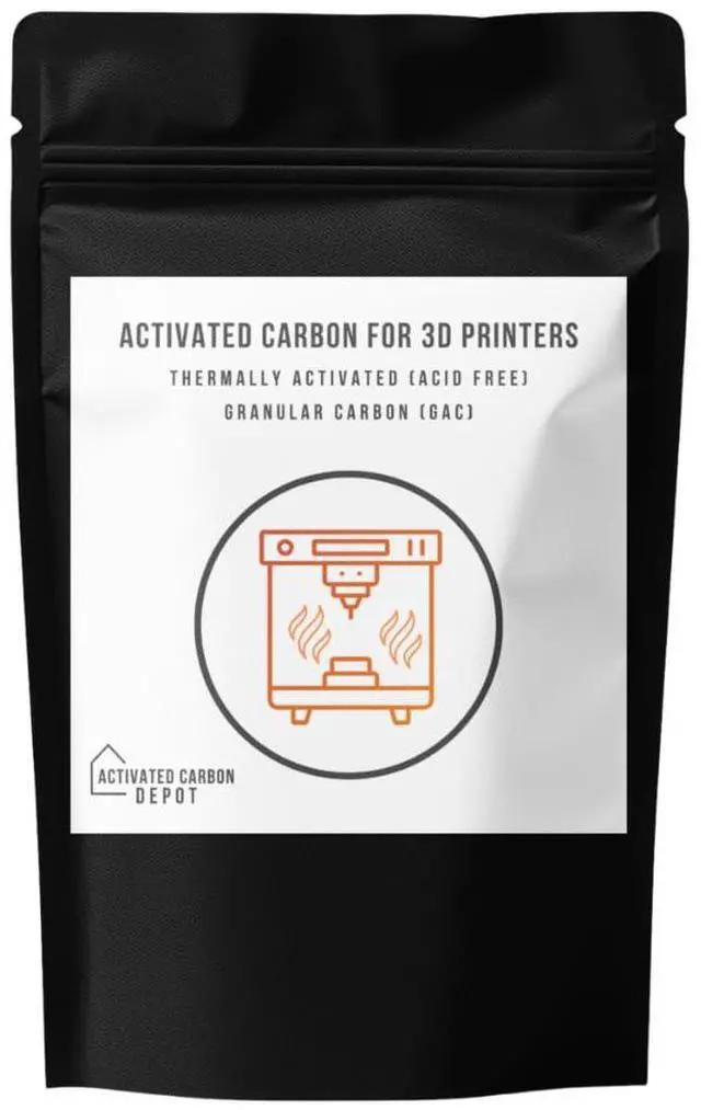Main image of Activated Carbon for 3D Printing & Laser Fume Filtration Low-Dust Granular Charcoal 3D Printer Filter Replacement Media | Thermally Activated GAC (27.5, Pounds)