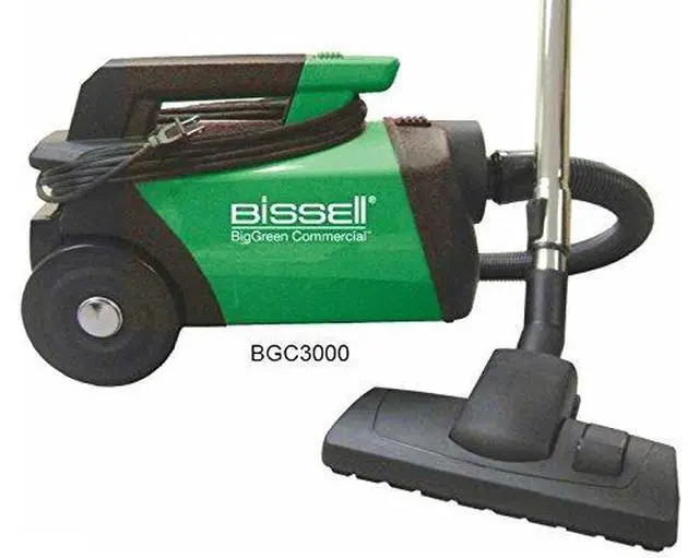 Alt view image 2 of 5 - Bissell BigGreen Commercial BGC3000 Portable Canister Vacuum, Green, Black