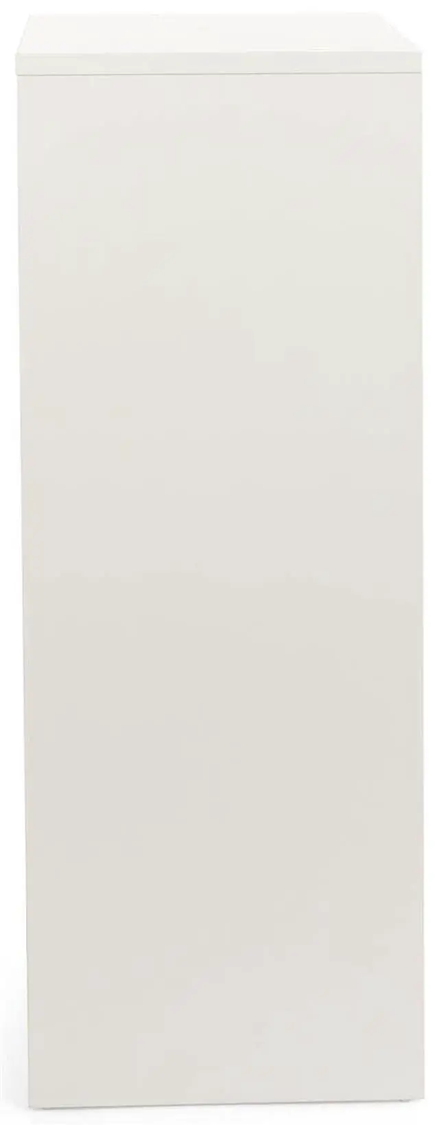 Alt view image 3 of 5 - Rectangular Retail Store Pedestal, Laminated Particle Board & Melamine Construction White Finish (WDCUBEWHT3)