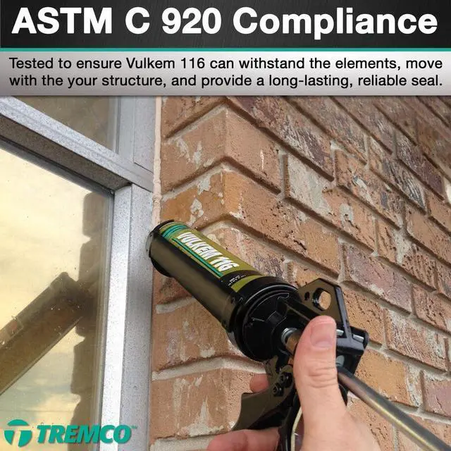Main image of Tremco Vulkem 116, 10 oz, Limestone, Case of 30 with Gloves, One Component, Moisture Curing, High Performance Polyurethane Joint Sealant