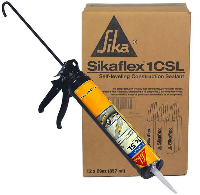 Main image of Sikaflex 1C SL 29 oz Limestone - Sikaflex Self Leveling Concrete Sealant. Polyurethane, Concrete Crack Filler. Case of 12. 29oz Applicator Gun Included