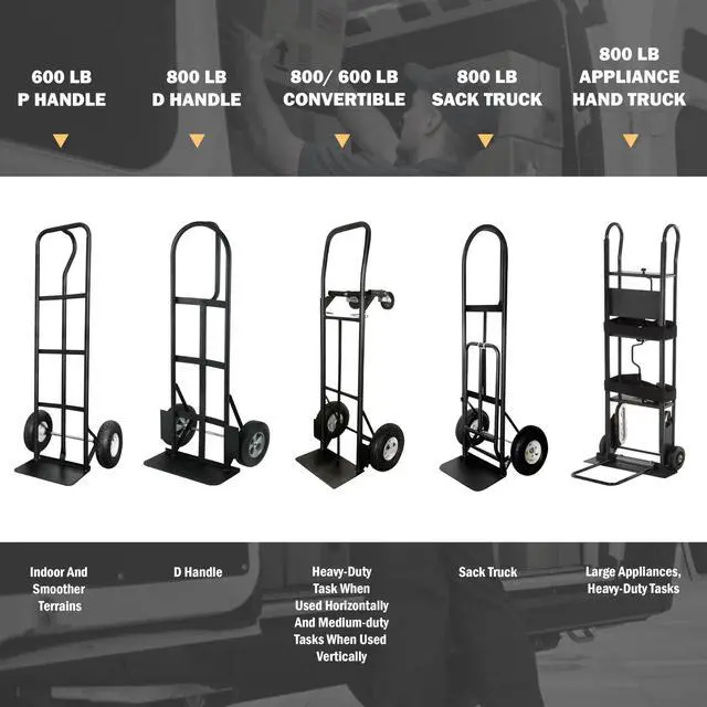 Alt view image 6 of 6 - 800 Lb Appliance Hand Truck with Easy-to-use Belt Tightener for transport Large Appliances and Furniture