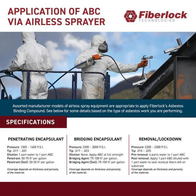 Alt view image 4 of 5 - ABC Asbestos Binding Compound, Off White, 5 Gallons, Friable Asbestos Abatement Solution, Dilute with Water for Versatile Applications, Non-Flammable, Meets EPA Requirements