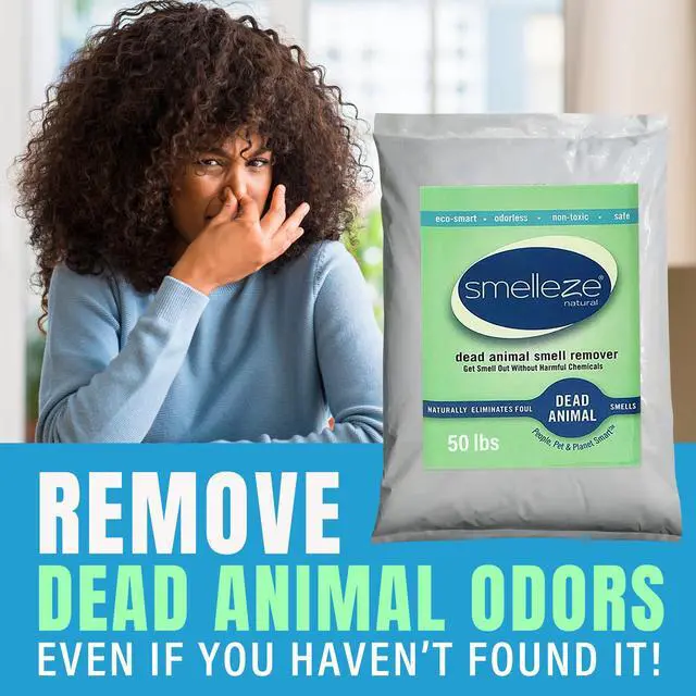 Alt view image 3 of 6 - Dead Animal Odor Eliminator for Strong Odor Removal - Eliminate Dead Rodent & Wildlife Smell - Safe Indoor & Outdoor Use, Natural Odor Remover, Fresh & Effective - Powder, 50 lbs