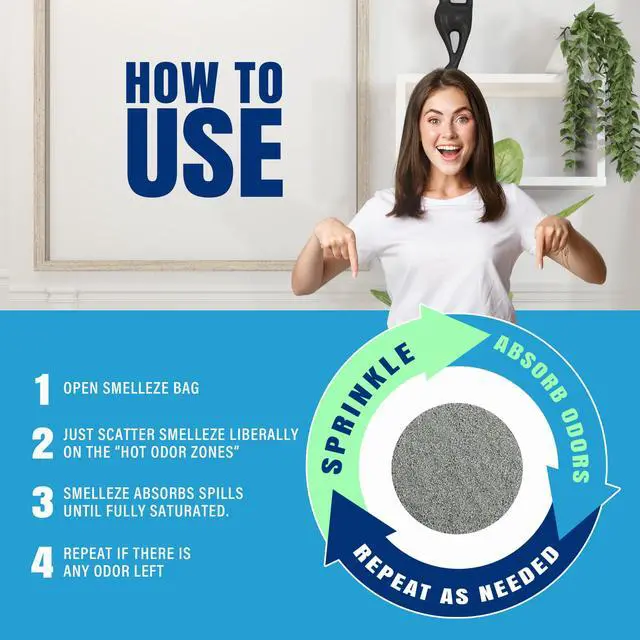 Alt view image 5 of 6 - Dead Animal Odor Eliminator for Strong Odor Removal - Eliminate Dead Rodent & Wildlife Smell - Safe Indoor & Outdoor Use, Natural Odor Remover, Fresh & Effective - Powder, 50 lbs