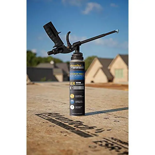 Alt view image 5 of 5 - Subfloor Adhesive - Heavy-Duty Polyurethane Adhesive - Gun-Applied Spray Foam for Subfloor Installation - Professional-Grade - Squeak-Free - Pack of 6 Cans - 24 oz Each