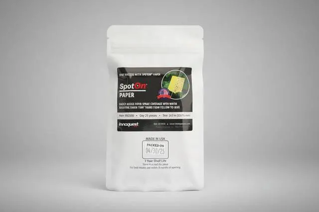Alt view image 2 of 6 - SpotOn Water Sensitive Paper Multi-Pack. 5 Packages of 2x3 Paper. 25 Sheets Per Pack