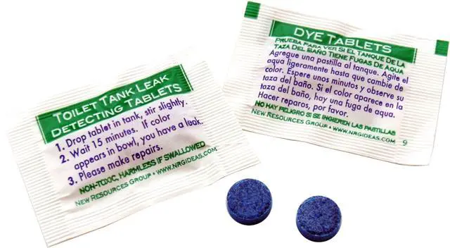 Alt view image 3 of 4 - Blue Dye Leak Tablets Toilet Detection Multi-Use Test Tracer 2-Packs Silent Leaks (2000)