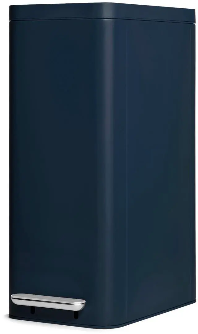 Main image of 45L Slim Step Trash Can - 13 Gallon Stainless Steel Trash Can with Quiet Close Lid and Fingerprint-Resistant Finish - Midnight