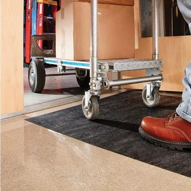 Alt view image 3 of 6 - Adhesive-Backed Floor Mat | Grippy Entrance Mat | Ultra-Duty | 3' W x 50' L | Black | GRP36201-BK