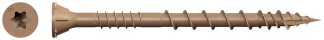 Alt view image 2 of 6 - DSVT212S Deck-Drive DSV Wood Screw (Collated) - #10 x 2-1/2 in. T-25 6-Lobe, Rimmed Flat Head, Quik Guard Coating, Low-Torque Threads, Tan (1000-Qty)