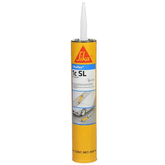 Alt view image 5 of 5 - Sikaflex 1C SL 29 oz Limestone - Sikaflex Self Leveling Concrete Sealant. Polyurethane, Concrete Crack Filler. Case of 12 with Gloves. Applicator Gun Not Included
