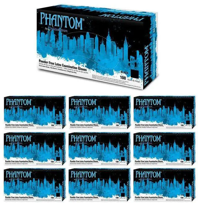 Main image of Phantom 6 mil Latex Powder Free Exam Gloves (Medium-1000)