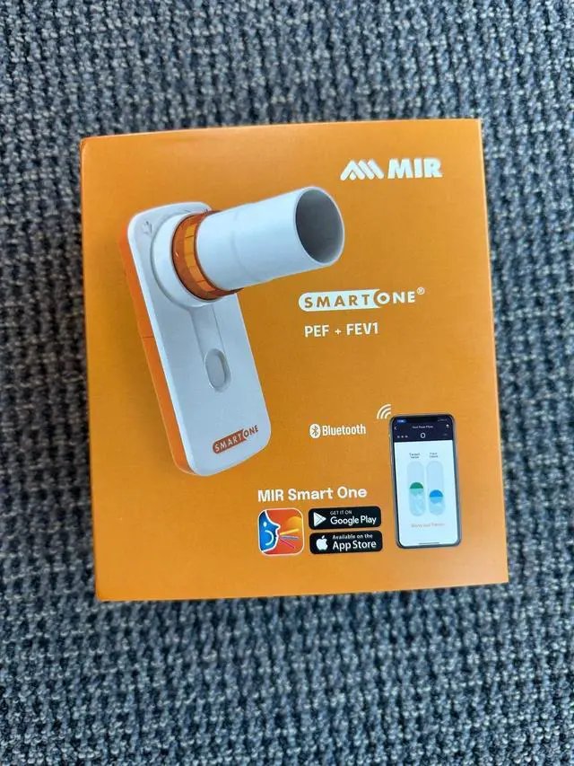Alt view image 5 of 6 - MIR Smart One | Personal Pocket Peak Flow Meter | Peak Flow (PEF) and FEV1