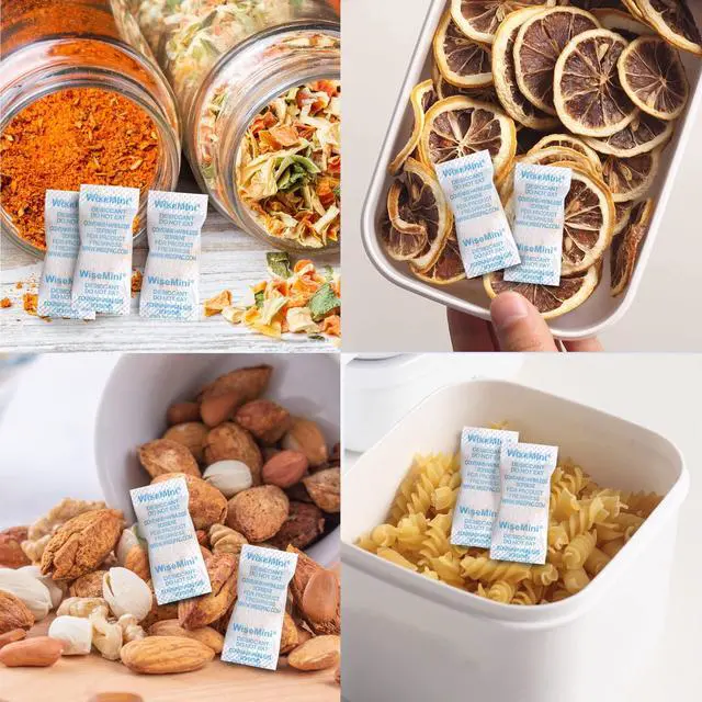 Alt view image 3 of 6 - Silica Gel Packs, 0.5 Gram 12000 Pack Dessicant Packets for Storage, Color Indicating Silica Packets, Non-Woven Paper Moisture Absorbers for Food Storage, Food Grade Dehumidifiers