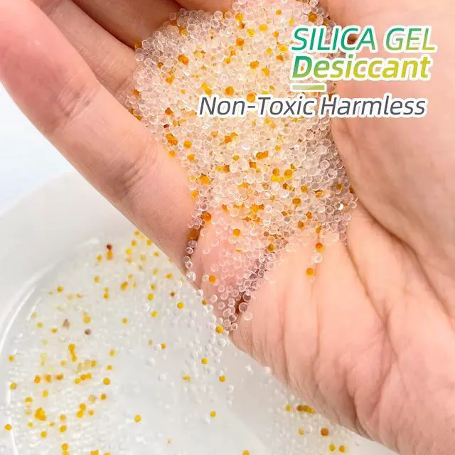 Alt view image 5 of 6 - Silica Gel Packs, 0.5 Gram 12000 Pack Dessicant Packets for Storage, Color Indicating Silica Packets, Non-Woven Paper Moisture Absorbers for Food Storage, Food Grade Dehumidifiers
